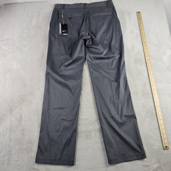 Nike Golf Pants Men 32X32 Dri-Fit Tour Performance Grey Flat Front Stretch Pants - Picture 2 of 8